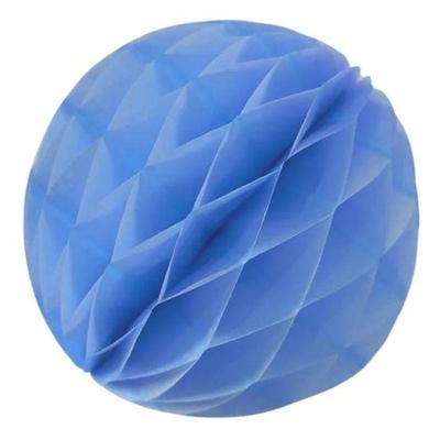 Enfeite De Papel Globo 13cm Azul Claro 1 Unidade