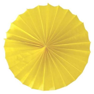 Enfeite De Papel Fiorata 30cm Amarelo Claro 1 Unidade