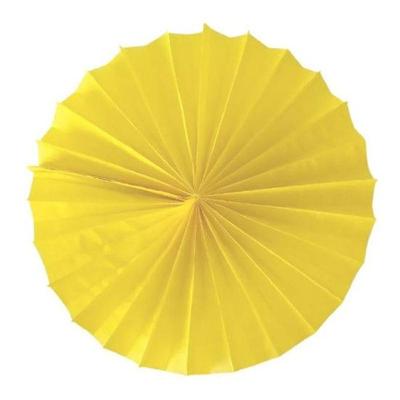 Enfeite De Papel Fiorata 20cm Amarelo Claro 1 Unidade