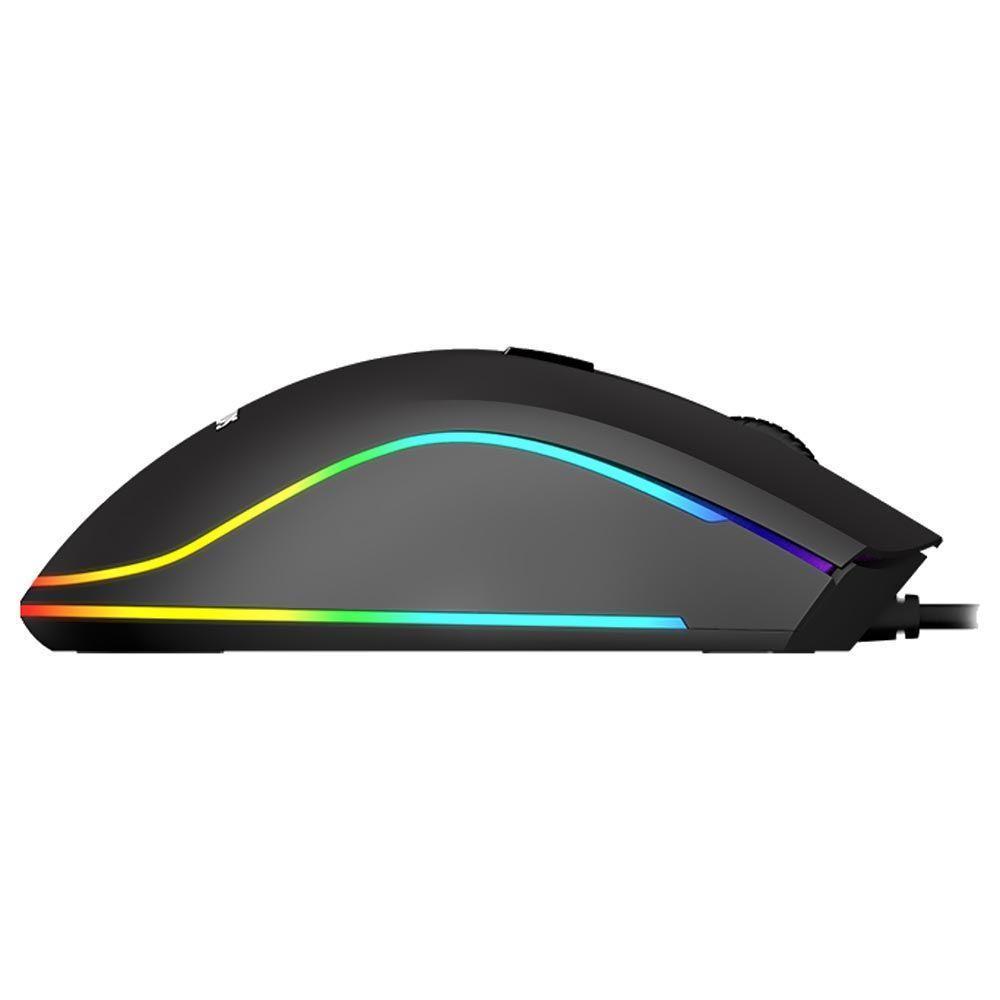 Mouse Gamer Philips G403 Momentum Usb - Rgb - Preto - 6400 Dpi - 7 Botões - 3