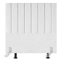 Cabeceira Estofada Cama Casal Box 140 Cm Sara Suede E Frame Cor:branco - 1
