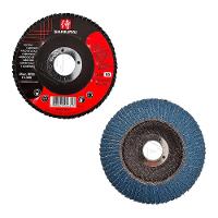 Kit 10 Discos De Lixa Flap De Fibra 115mm 4” Grão 50