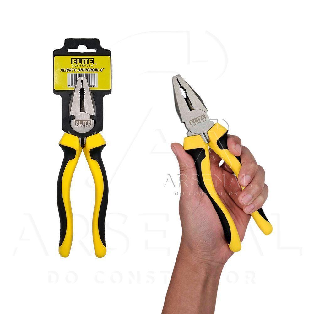 Alicate Universal 8 Polegadas Cabo Emborrachado Profissional - 2