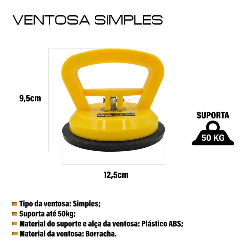 Ventosa Simples Para Vidros E Superfícies Lisas - 5
