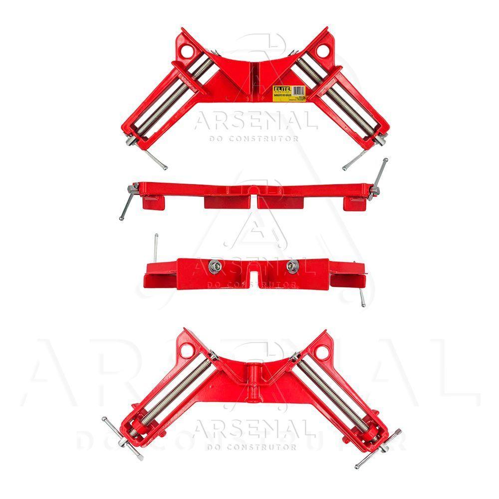 Kit 4 Unid Grampo Sargento Angular 90 Graus Cantoneira Elite - 2