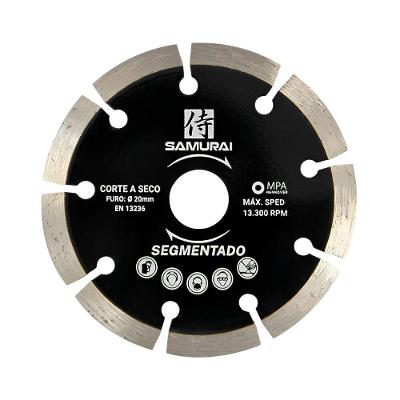 Disco Diamantado 110x20mm Segmentado Samurai