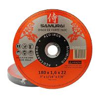 Kit 10 Discos De Corte Inox Samurai 1.6 180x22mm 7 Polegadas - 1