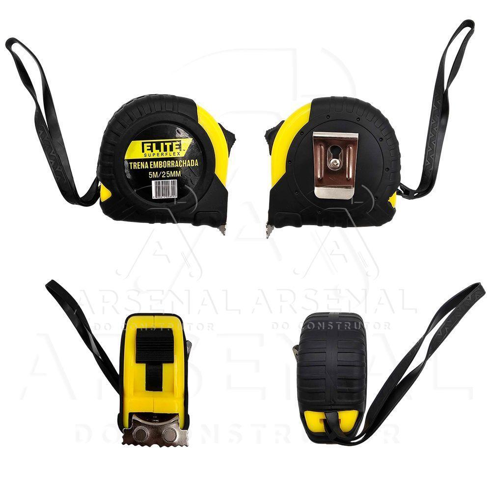 Kit 5 Trenas Emborrachadas 5m 25mm Ponta Imantada Elite - 4