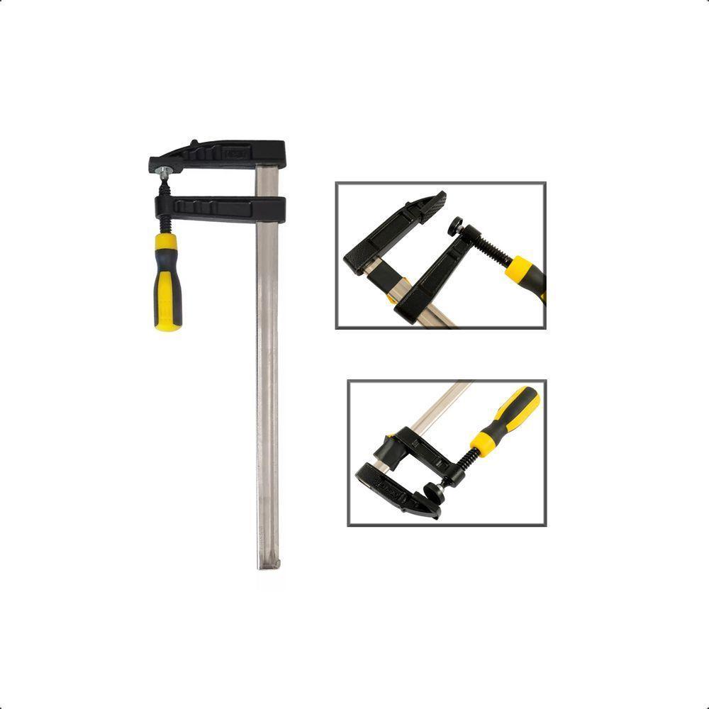 Grampo Sargento Tipo F 120 X 300 Mm Aço Cromo Vanádio - 2