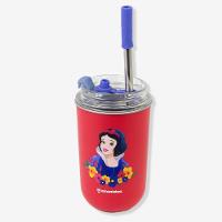 Copo Neo Com Canudo Branca De Neve - Disney - 1