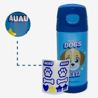 Garrafa Térmica Infantil Com Adesivo Eu Amo Dogs Zonacriativa - 1