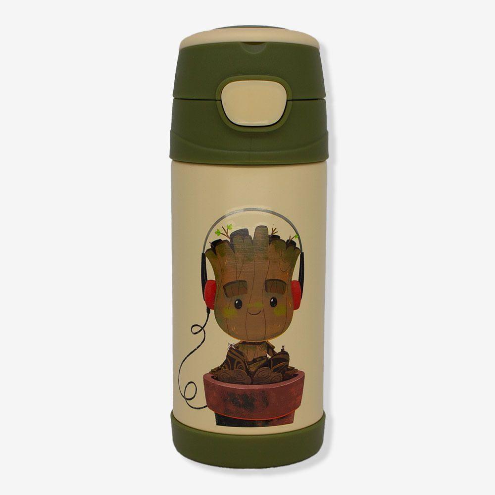 Garrafa Térmica Infantil Top Handle Groot Marvel - 1