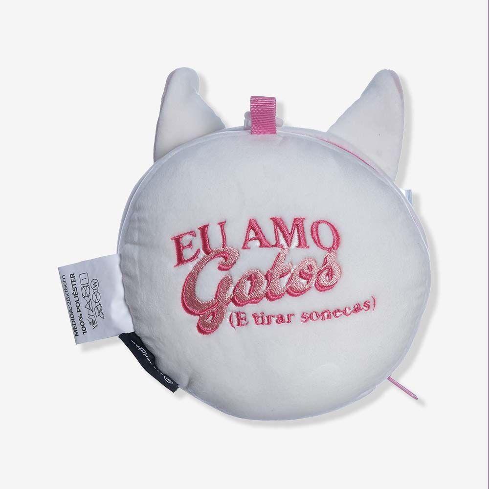 Máscara De Dormir Com Almofada Eu Amo Gatos Zonacriativa - 3