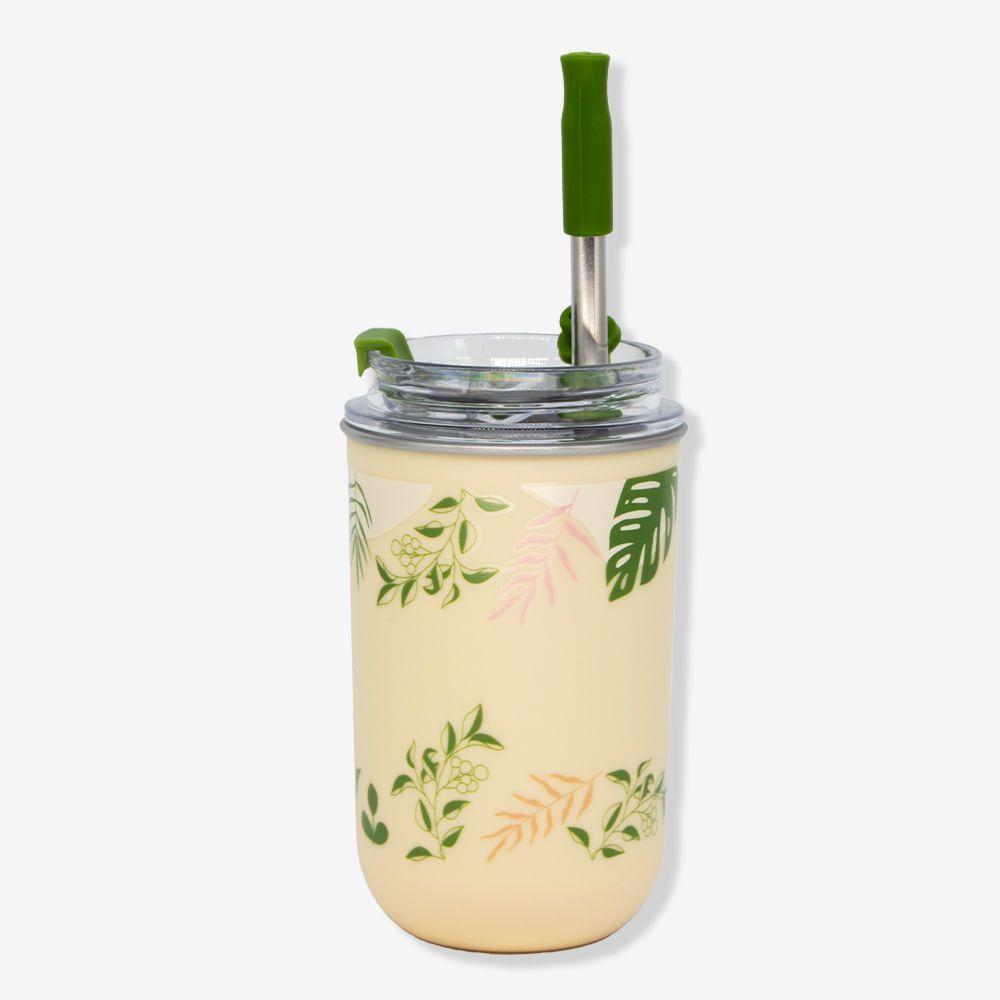 Copo Neo Com Canudo Jardinagem Zonacriativa - 3