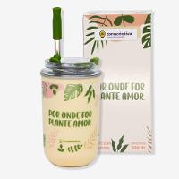 Copo Neo Com Canudo Jardinagem Zonacriativa - 2