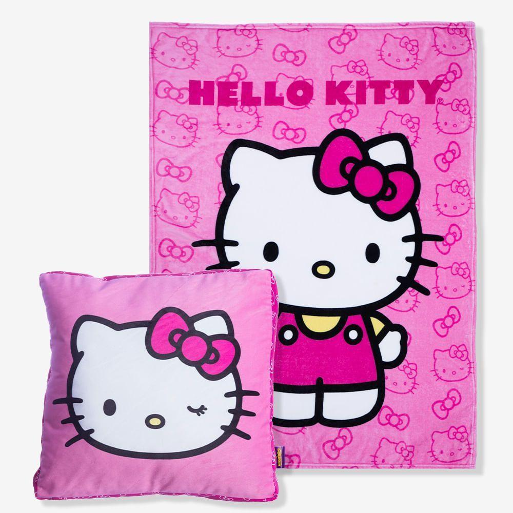 Almofada Com Manta Hello Kitty - 1