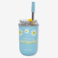 Copo Neo Com Canudo Amigas Primavera Zonacriativa - 1
