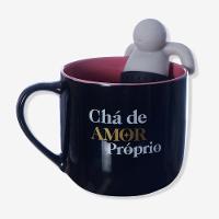 Caneca Com Infusor Amor Próprio - Zonacriativa - 1