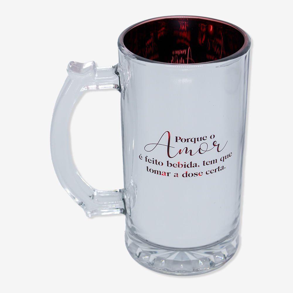 Caneca De Chopp Eletrostática Amor é Feito Bebida - Zonacriativa - 1
