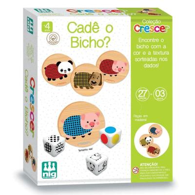 Jogo Cadê O Bicho? Crescer - Nig Brinquedos