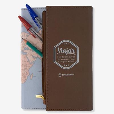 Caderno Com Estojo Viagem Zonacriativa