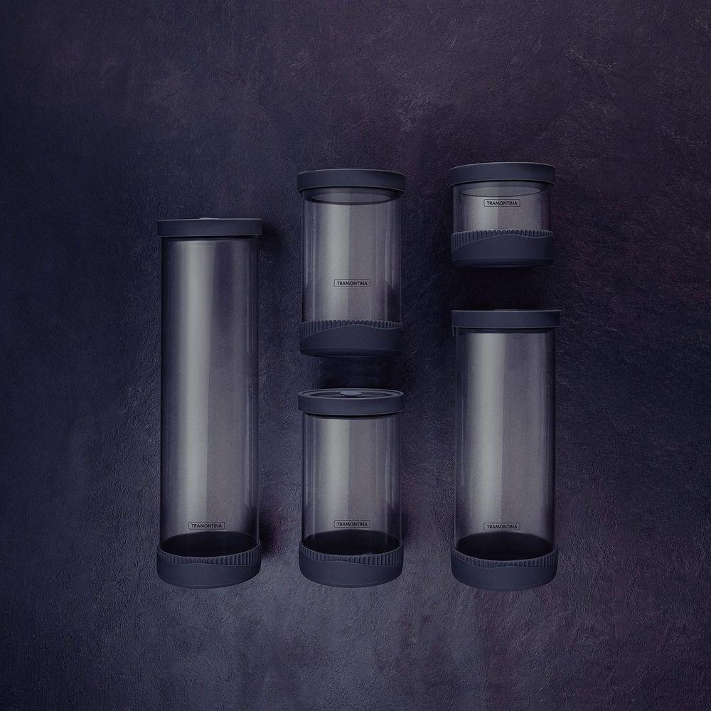 Jogo Potes Vidro Herméticos Tramontina Purezza Borosilicato Tampa Tramontina - 4