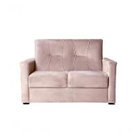 Sofá 2 Lugares Pequeno Alice E Porta Controle Herreiro Rosa Bebe - 1