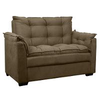 Sofá 2 Lugares Confortável Pequeno 140cm Small Herrero Marrom Claro - 1