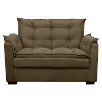 Sofá 2 Lugares Confortável Pequeno 140cm Small Herrero Marrom Claro - 5