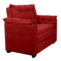 Sofá 2 Lugares Confortável Pequeno 140cm Small Herrero Vermelho