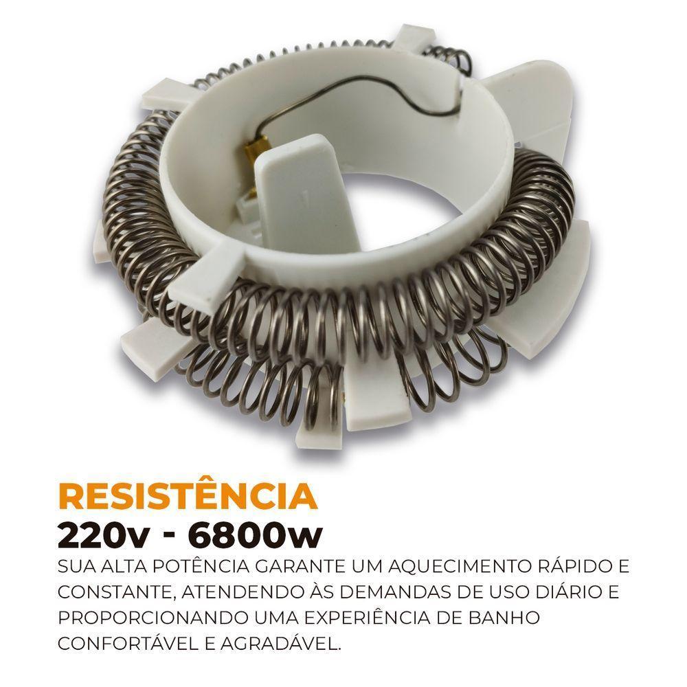 Resistencia Para Chuveiro Fit 220v 6800w Hydra único - 6