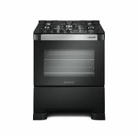 Fogão A Gás De Piso Decorato Vetro G3 5 Bocas Mueller Preto Fosco Bivolt - 1