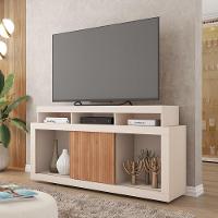 Bancada Rack Para Tv 55 Polegadas Frost Marrom Caemmun - 1