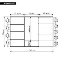 Cômoda Grande 2 Portas 5 Gavetas Marrom Pegasus Caemmun - 6