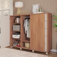 Cômoda Grande 2 Portas 5 Gavetas Marrom Pegasus Caemmun - 8