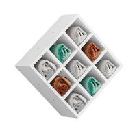 Kit 2 Nicho Decorativo Porta Toalha Com 9 Nichos Multiuso Requinte branco - 3