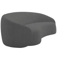 Sofá 3 Lugares 200cm Orgânico Luxo Recepção Amore Linho Cinza - 7