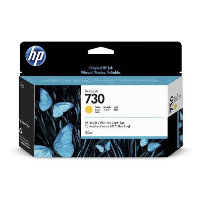 Cartucho De Tinta Hp 730 Amarelo Pluk 130 Ml - P2v64a