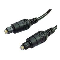 Cabo Fibra Optica Para Audio 2,2mm Toslink/ Toslink Preto 3m - 1