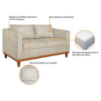 Kit Sofa 2 Lugares E 2 Poltronas Europa Bouclé Adj Decor Bege - 9