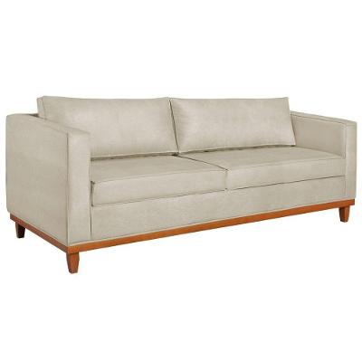 Sofa 3 Lugares Europa 180cm Estilo Conforto E Elegancia Bouclé Adj Decor Cinza