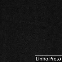 Sofá Curvo 3 Lugares Organico Sala Recepção Coréia 180cm Linho Preto - 5