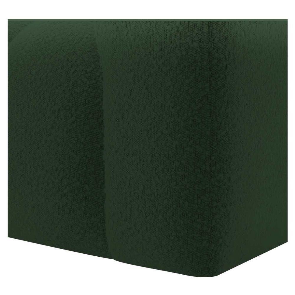 Sofá 2 Lugares Luxo Recepção Escritorio Sala Elegance 150cm Linho Verde - 4