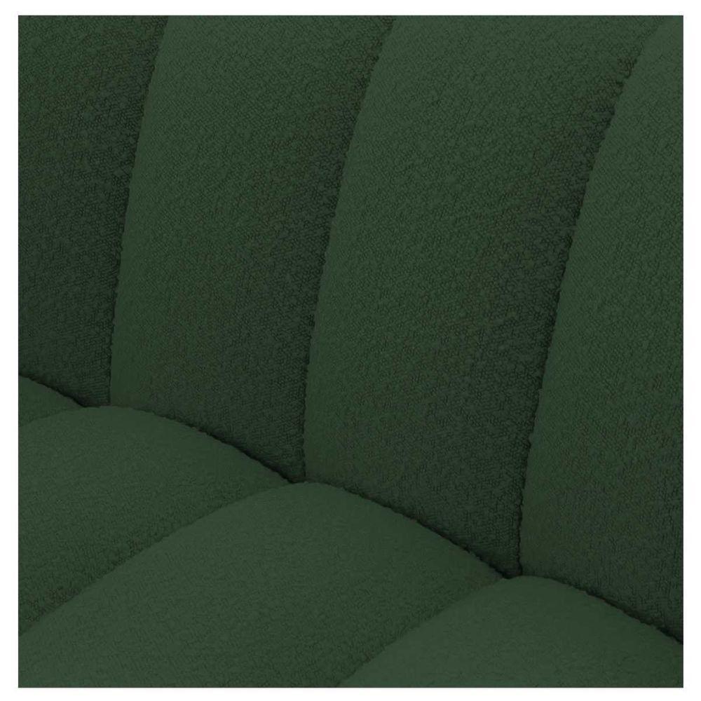 Sofá 2 Lugares Luxo Recepção Escritorio Sala Elegance 150cm Linho Verde - 5