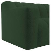 Sofá 2 Lugares Luxo Recepção Escritorio Sala Elegance 150cm Linho Verde - 6