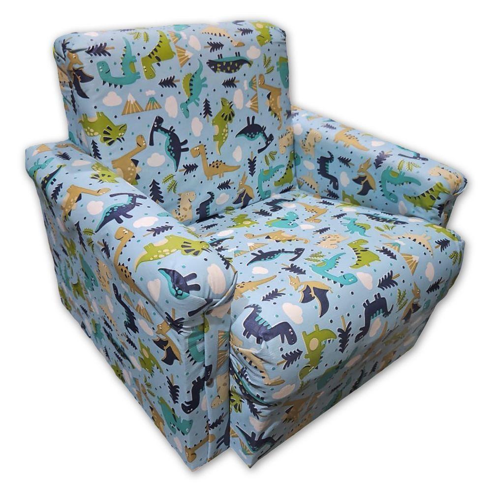 Poltrona Infantil Sofazinho Reforçada Decoração Modelos Dinossauros - 4