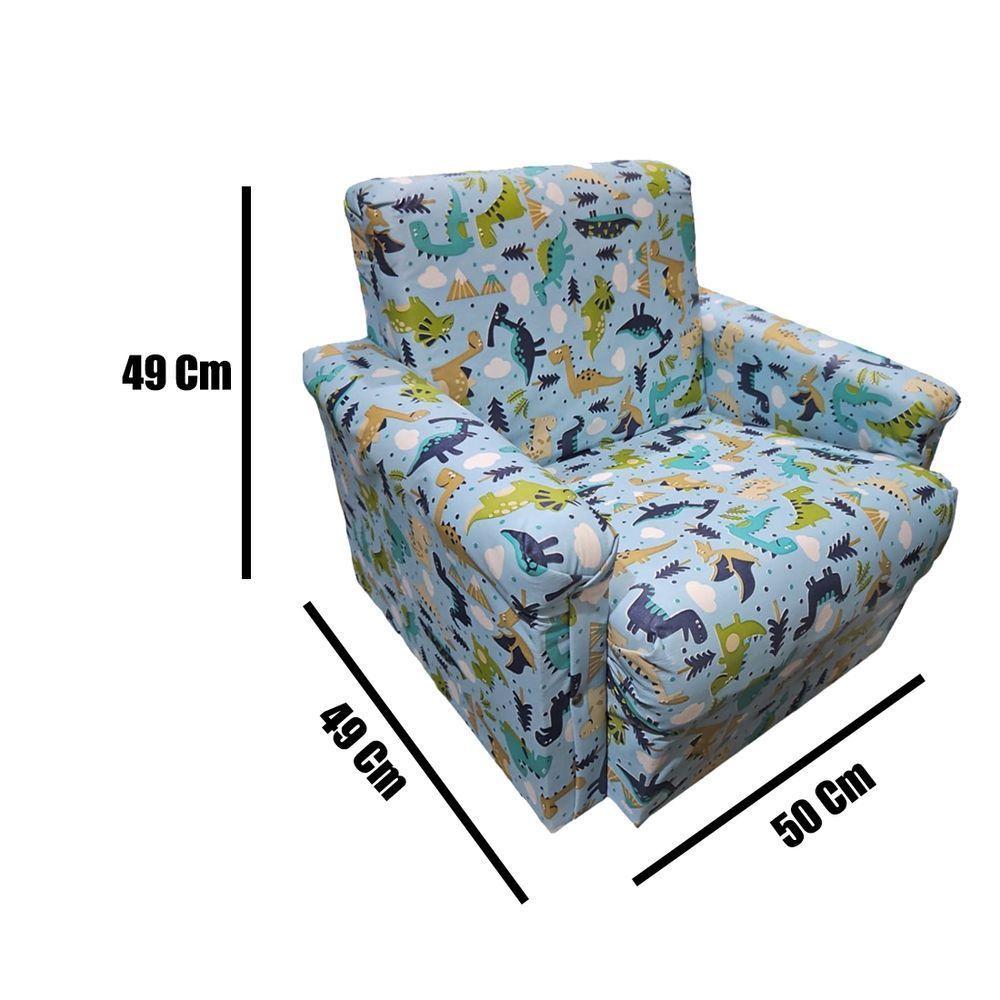 Poltrona Infantil Sofazinho Reforçada Decoração Modelos Dinossauros - 5