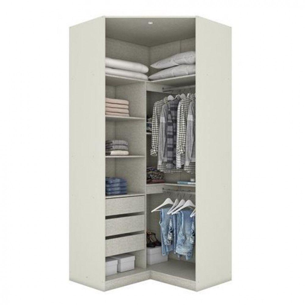 Canto Closet Seletto 2 Portas Com Espelho MC06-133 Areia Jequitiba - 2