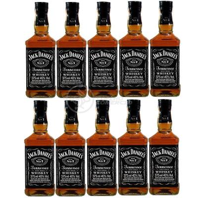 Kit 10 Whisky Jack Daniel's Old No.1 Original 375ml Uísque Padrinhos Casamento