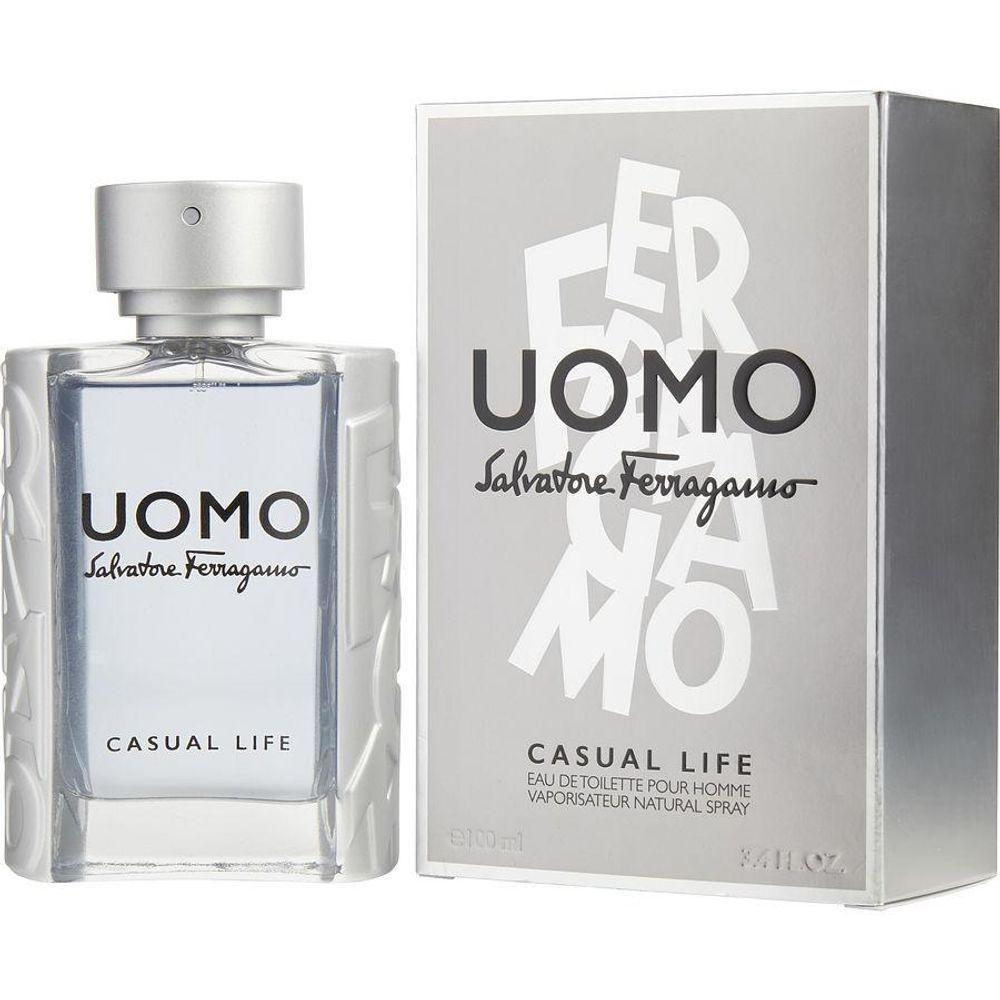 Perfume Masculino Salvatore Ferragamo Uomo Casual Life Salvatore Ferragamo Eau De Toilette Spray 100 Ml - 1